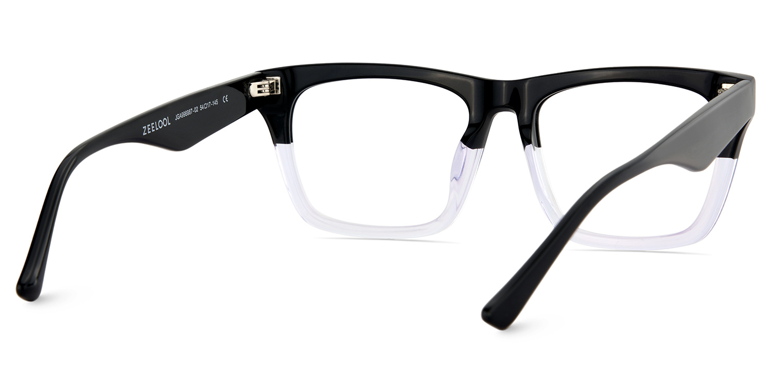 Rectangular Spectacle Frames with Brown Blue Color5