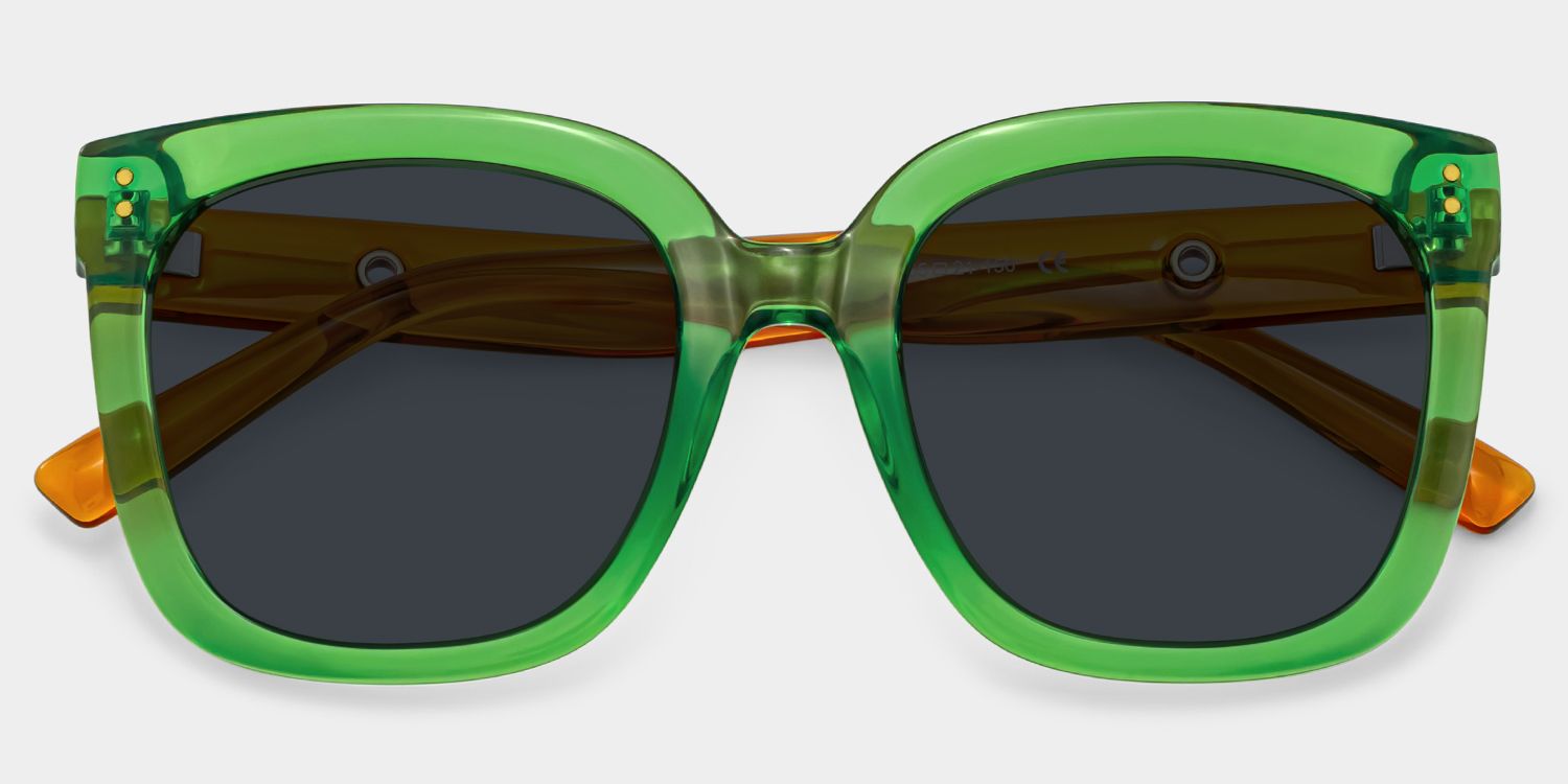 TR90 Ebony Eyeglasses, Ebony Square Glasses -Zeelool Glasses1