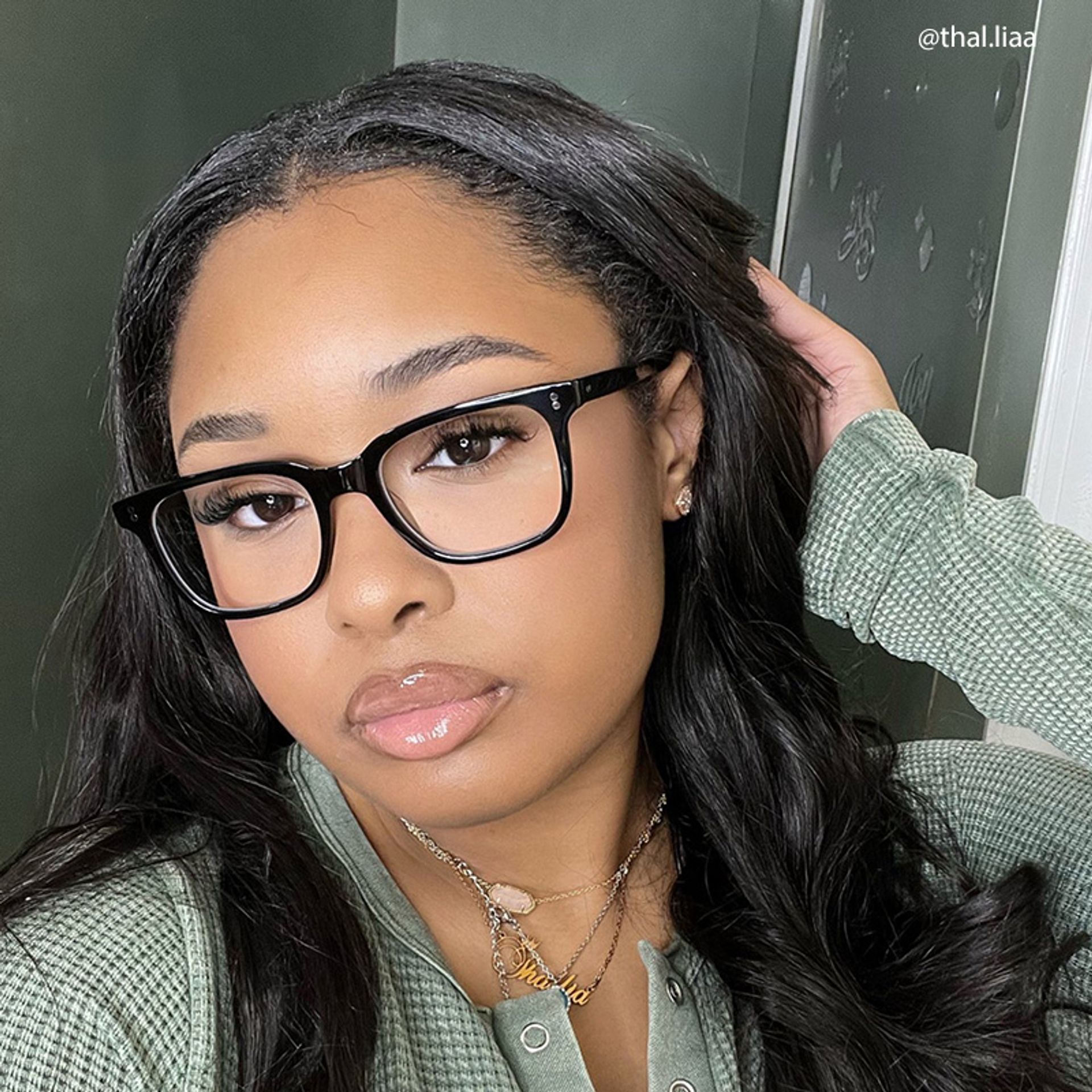 Lamont Rectangle Black Eyeglasses and Glasses Frames6