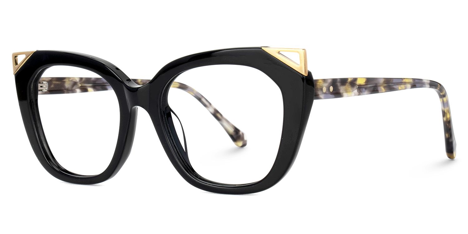 Hellena Cateye Black Fashion Glasses for Ladies | ZEELOOL Canada1