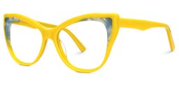 Molke Cateye Yellow Glasses1