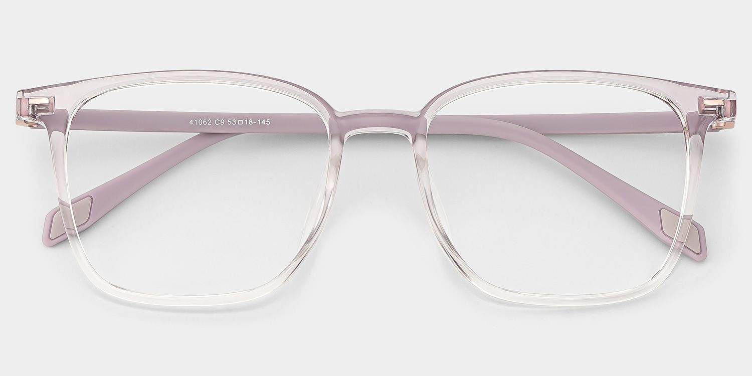 Charles Pink Square Frame Glasses for Women | ZEELOOL1