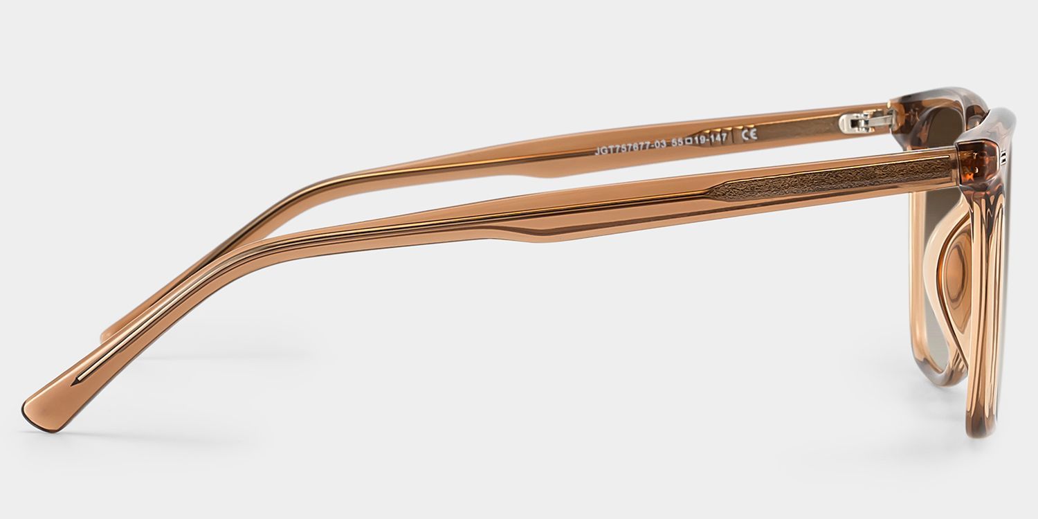 Eliza Square Light Brown Full Rim Sunglasses | ZEELOOL CA3