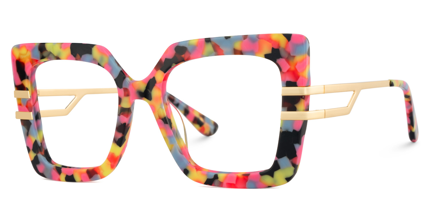 Poutine Square Multicolor Glasses2