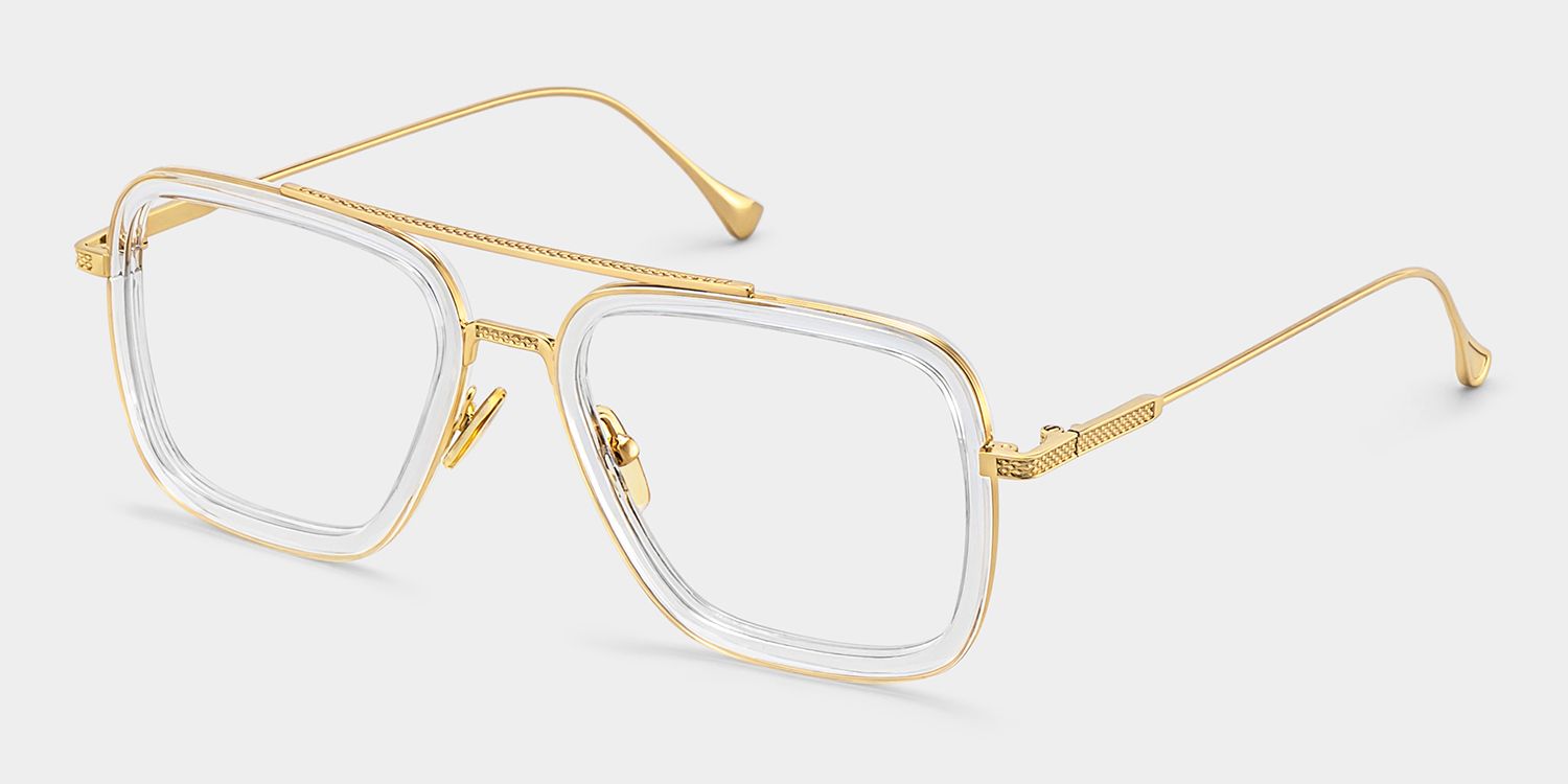 Gifford Aviator Clear Frame Glasses | ZEELOOL Canada4