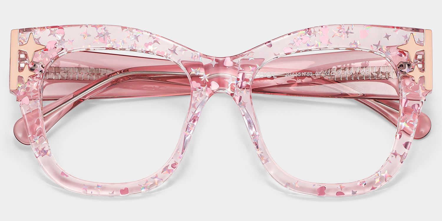 Designer Minfia Eyeglasses Pink Frames Glasses | ZEELOOL2