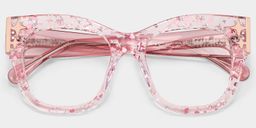 Minfia Square Pink Glasses2