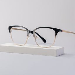 Vera Browline Black Gold Glasses0