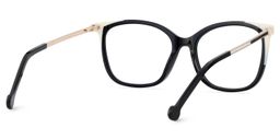 Nico Square Black White Glasses5