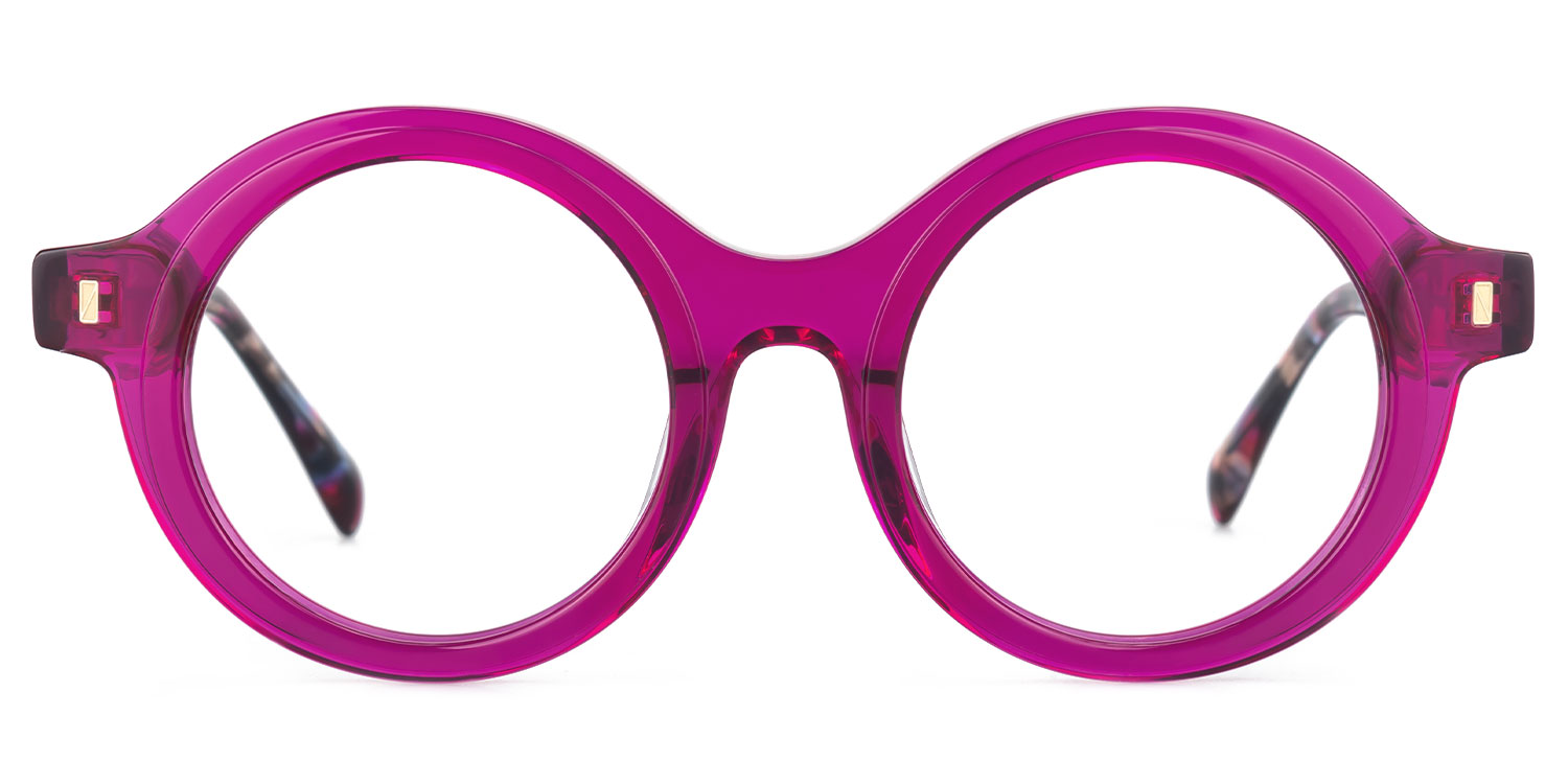 Henson Round Purple Glasses0