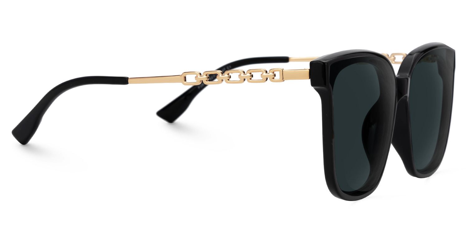 Tammie - Square Black Frame Sunglasses2