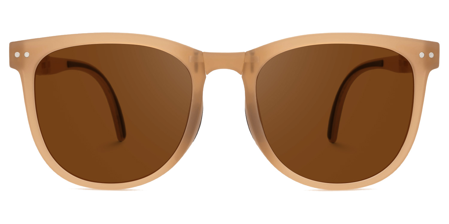 Lindzy Square Beige Sunglasses0
