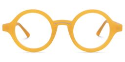 Netini Round Yellow Glasses0