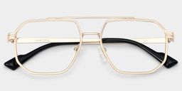 Autumn Aviator Gold Glasses2