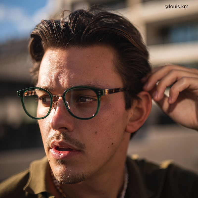 Matthew Round Green Glasses | ZEELOOL Canada6