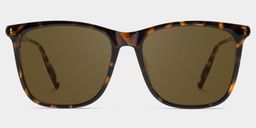 Malika Square Tortoise Polarized Sunglasses0