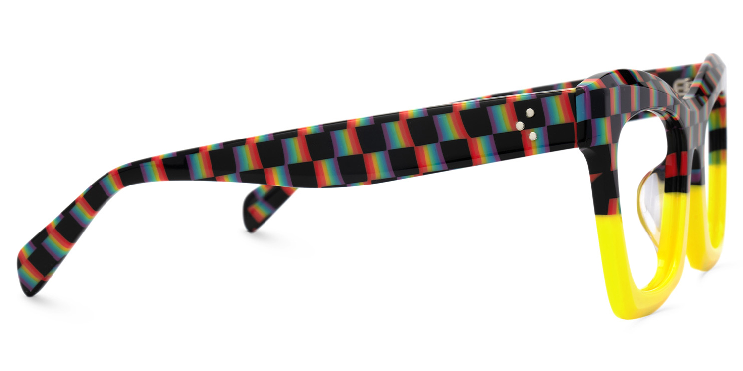 New Arrival Checkered and Yellow Color for Benitez Glasses | ZEELOOL Canada2