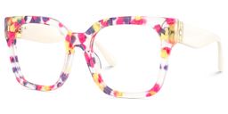 Scicluna Floral Square Glasses3