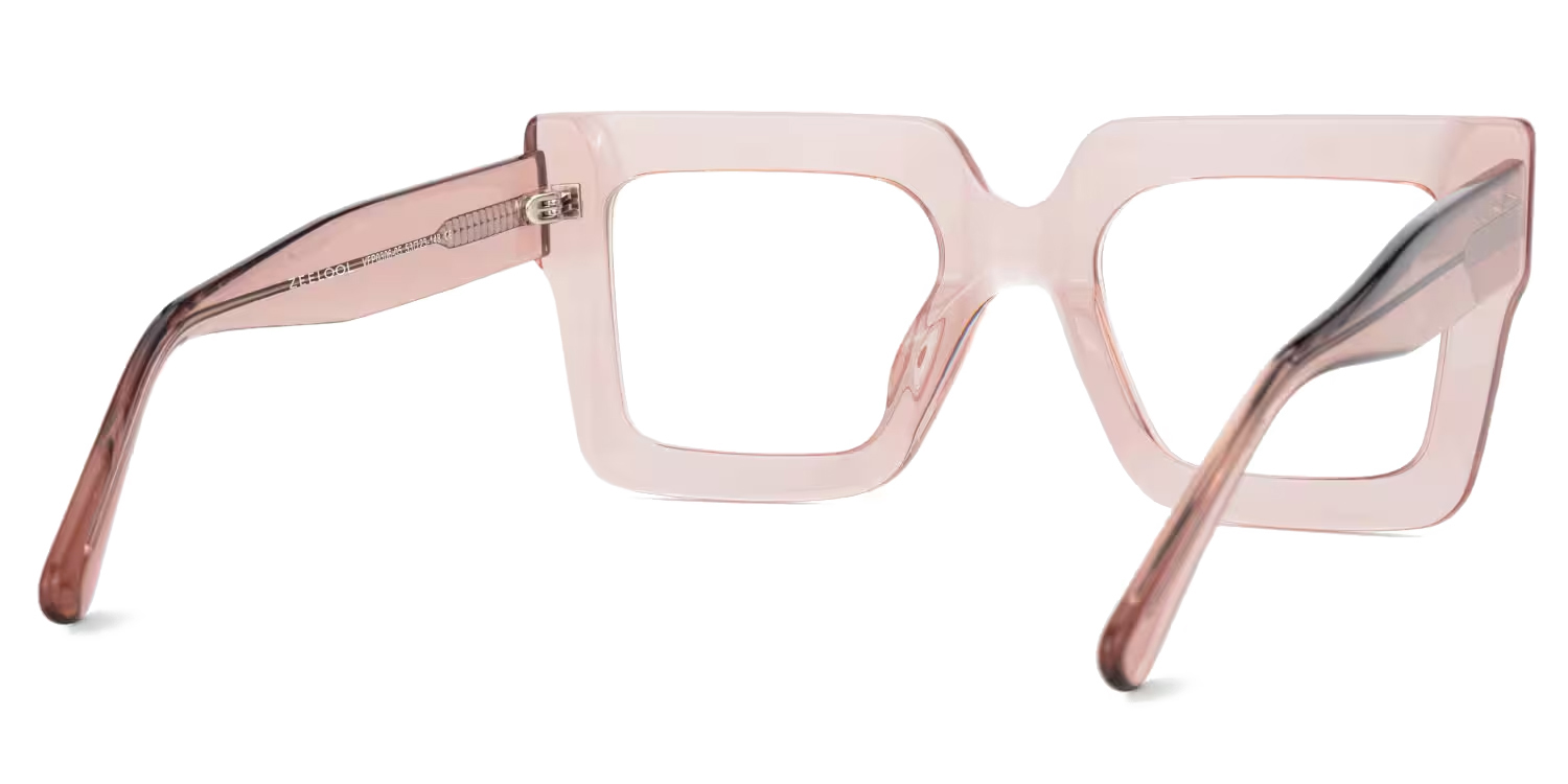 Brandon Champagne Eyeglasses and Square Wide Frames4