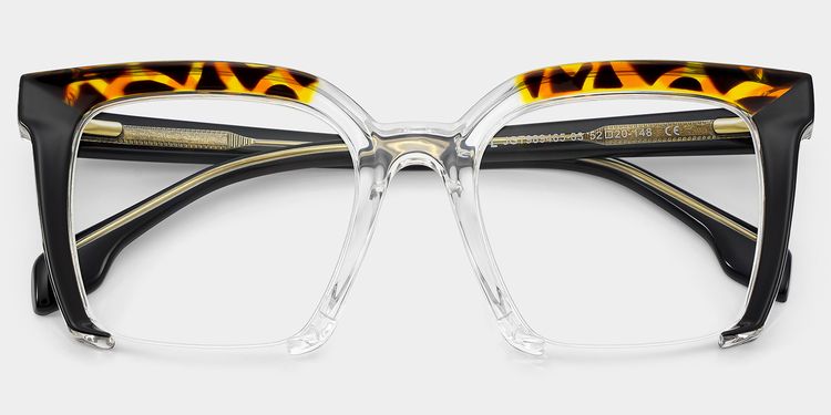 Misty Square Black Glasses