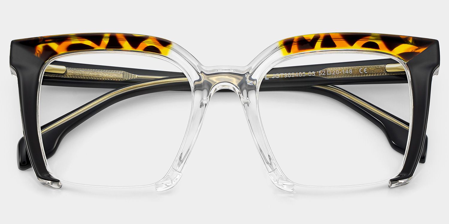 Misty Square Black Glasses | ZEELOOL Canada1