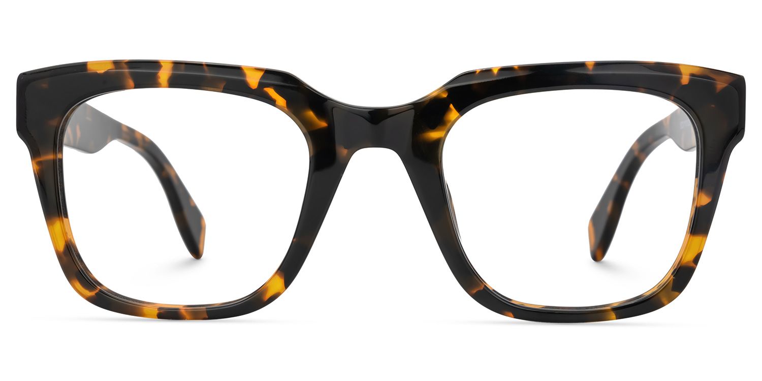 Schealer Square Classic Retro Tortoise Shell Glasses0