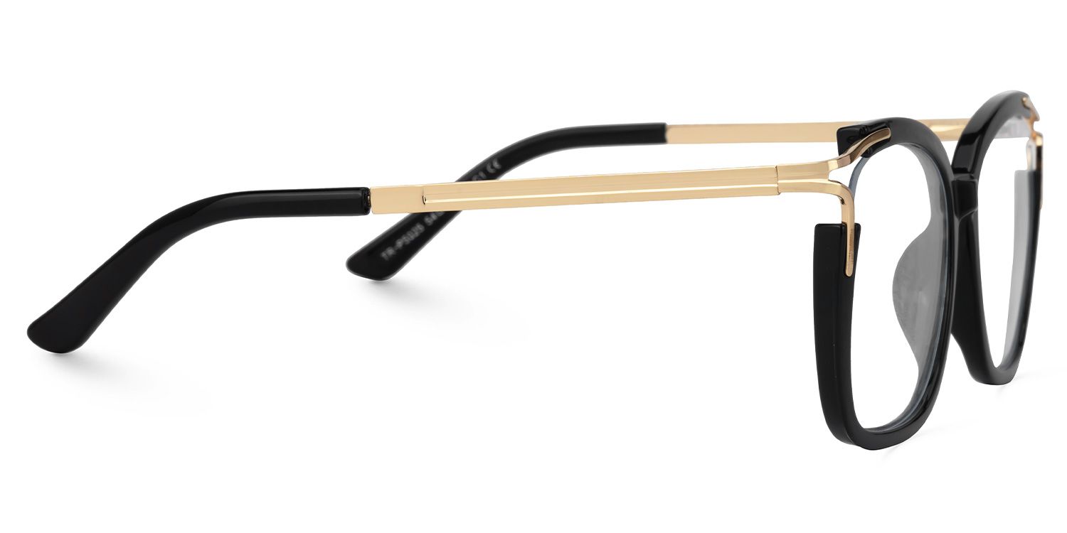 Spring hinges Sidibe Eyeglasses, Sidibe Black Glasses -Zeelool2