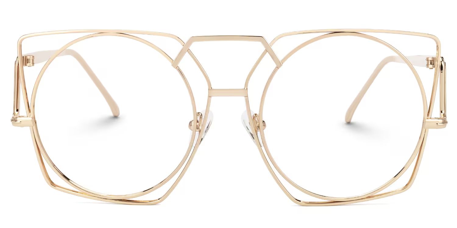 Ybarra Geometric Gold Glasses | ZEELOOL Canada0
