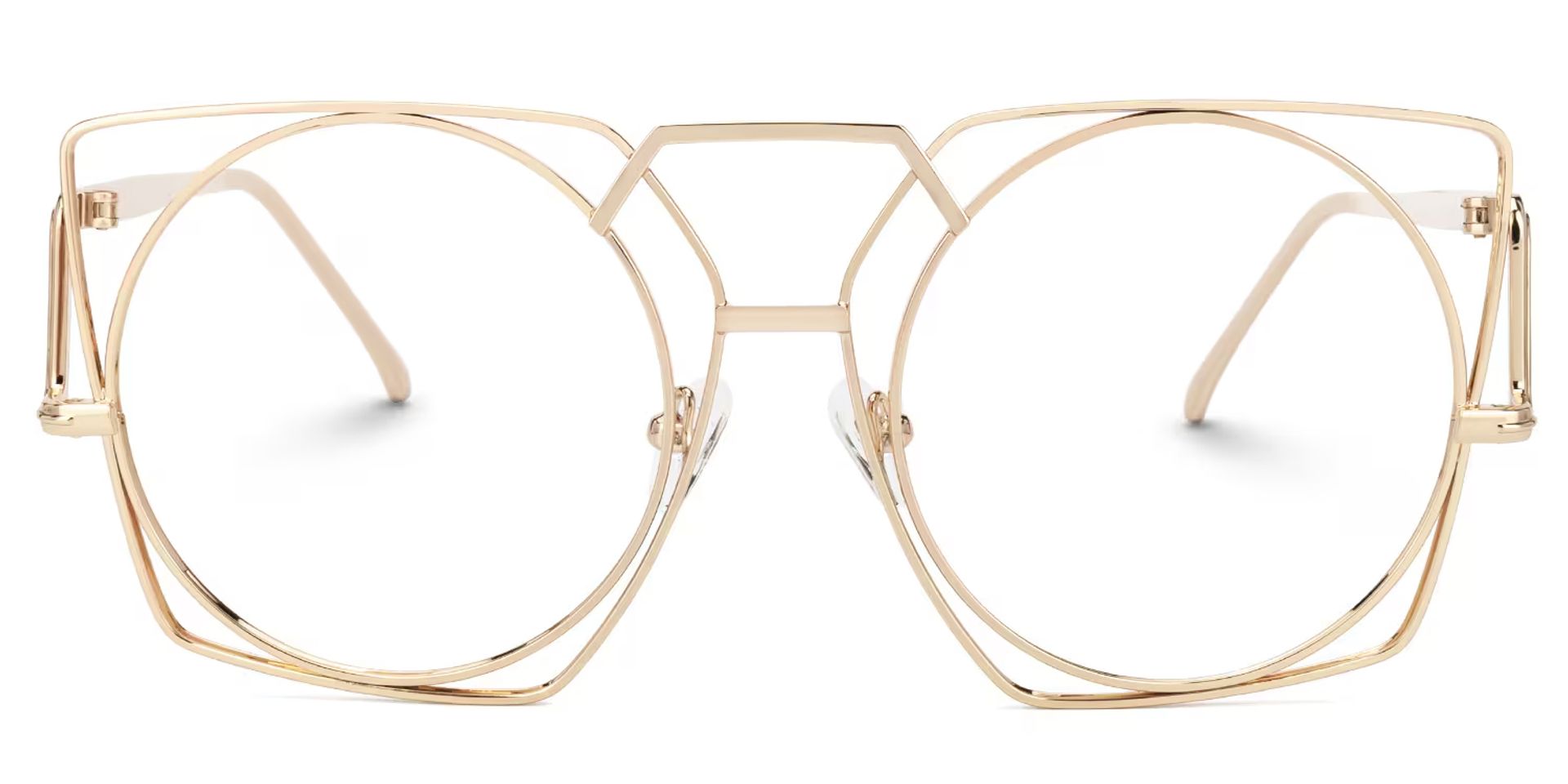 Ybarra Geometric Gold Glasses | ZEELOOL Canada0