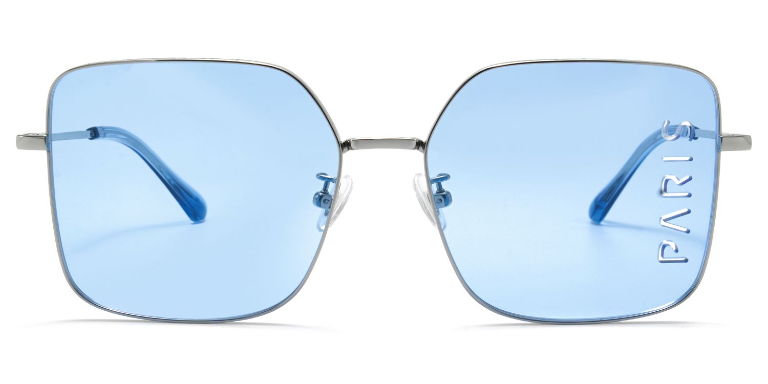 Millet Rectangle Blue Sunglasses for Women & Men | ZEELOOL CA0
