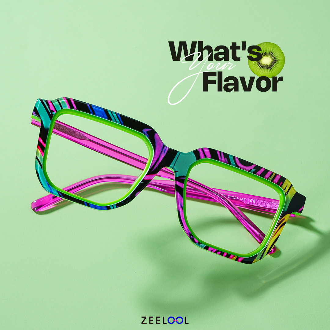 Buy Green Frame with Purple Arms Zach Glasses Online4