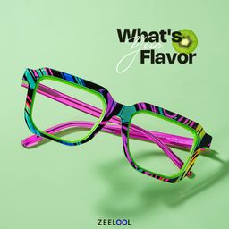 Zach Square Green Glasses4