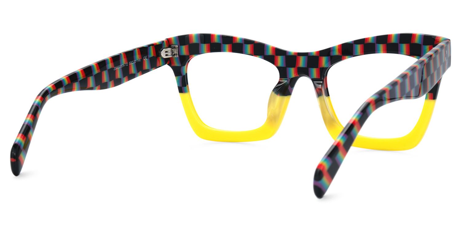 New Arrival Checkered and Yellow Color for Benitez Glasses | ZEELOOL Canada3