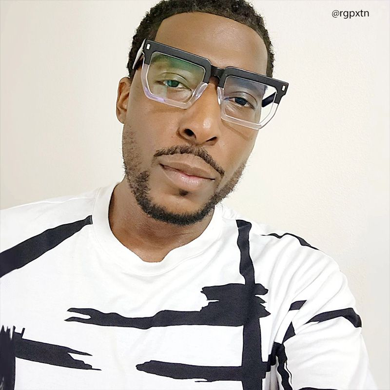 Rectangle Daniela Two-Tone Glasses deals -Zeelool Glasses5