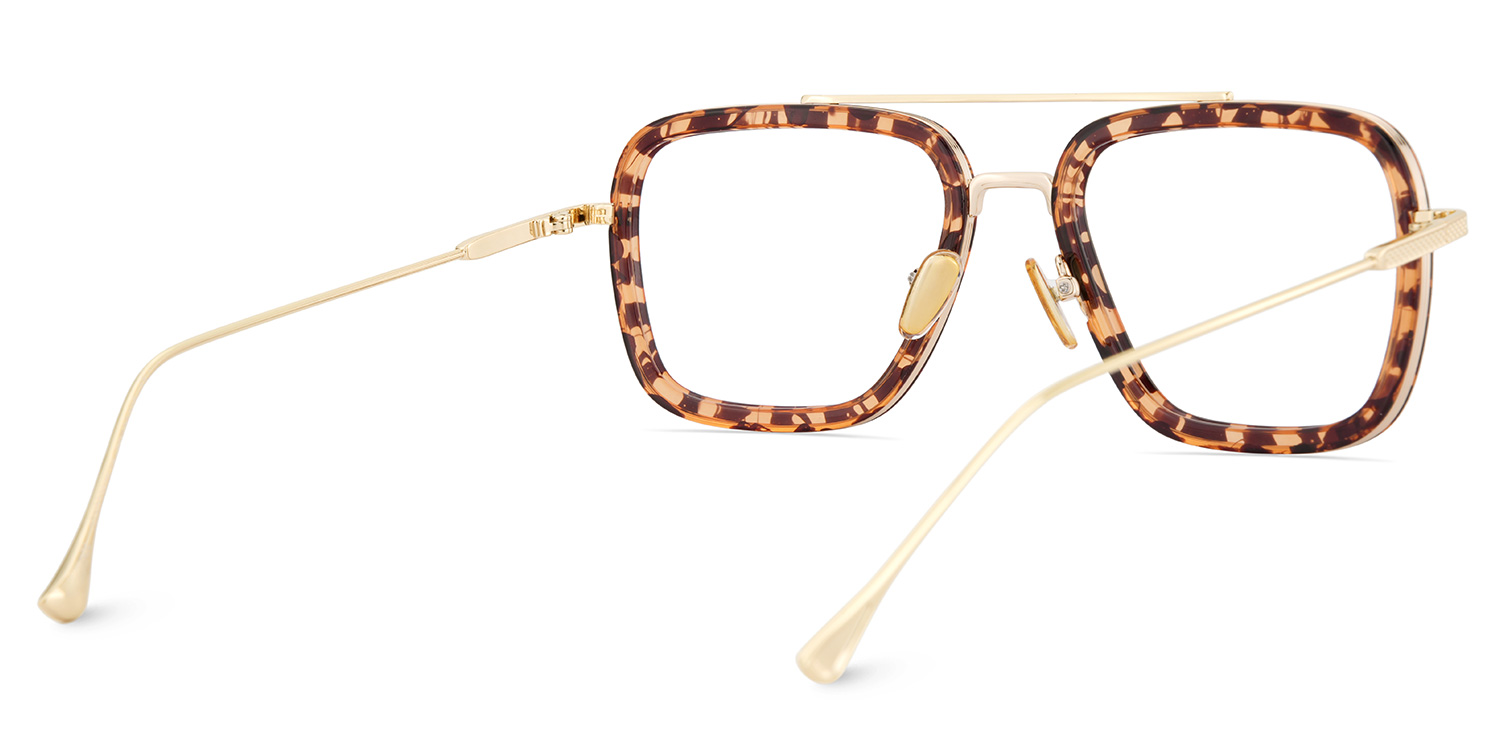 Gifford Rectangle Tortoise Frame Glasses | ZEELOOL Canada5