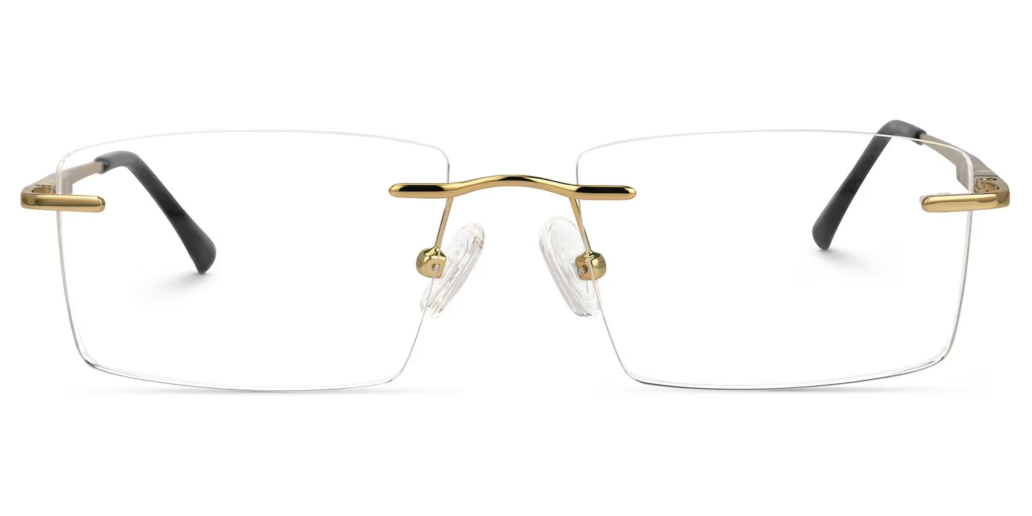 Cetina Rectangle Gold Glasses good-img
