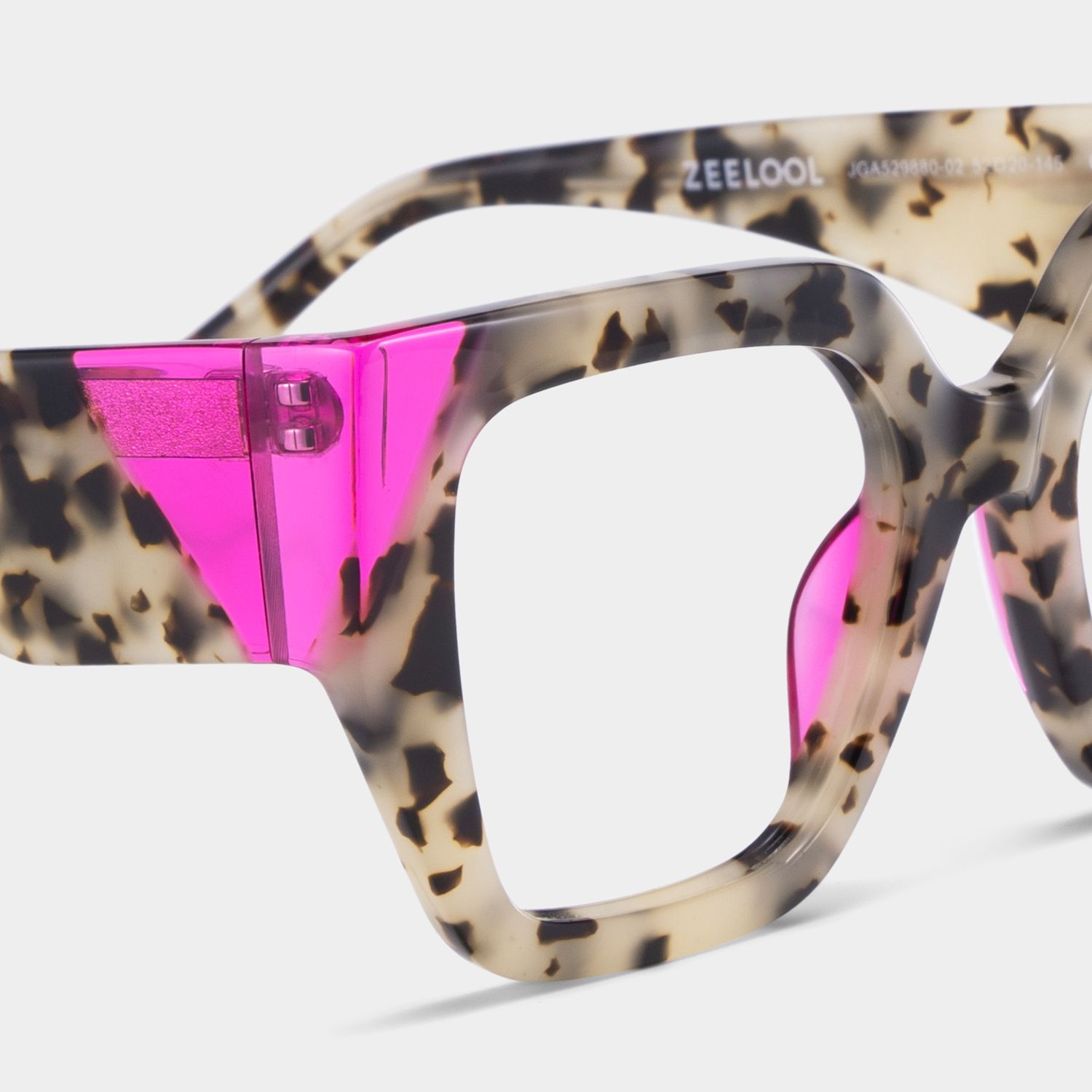 Viva Tortoise Frame Glasses with Square Frame Online | ZEELOOL Canada5