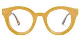 Belloso Round Yellow Glasses0