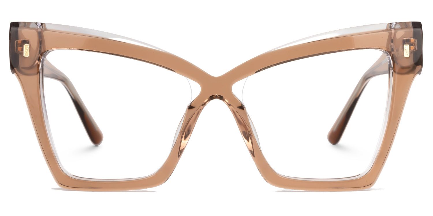Midgett Cateye Beige Glasses | ZEELOOL Canada0