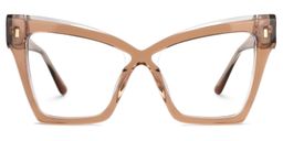 Midgett Cateye Beige Glasses0