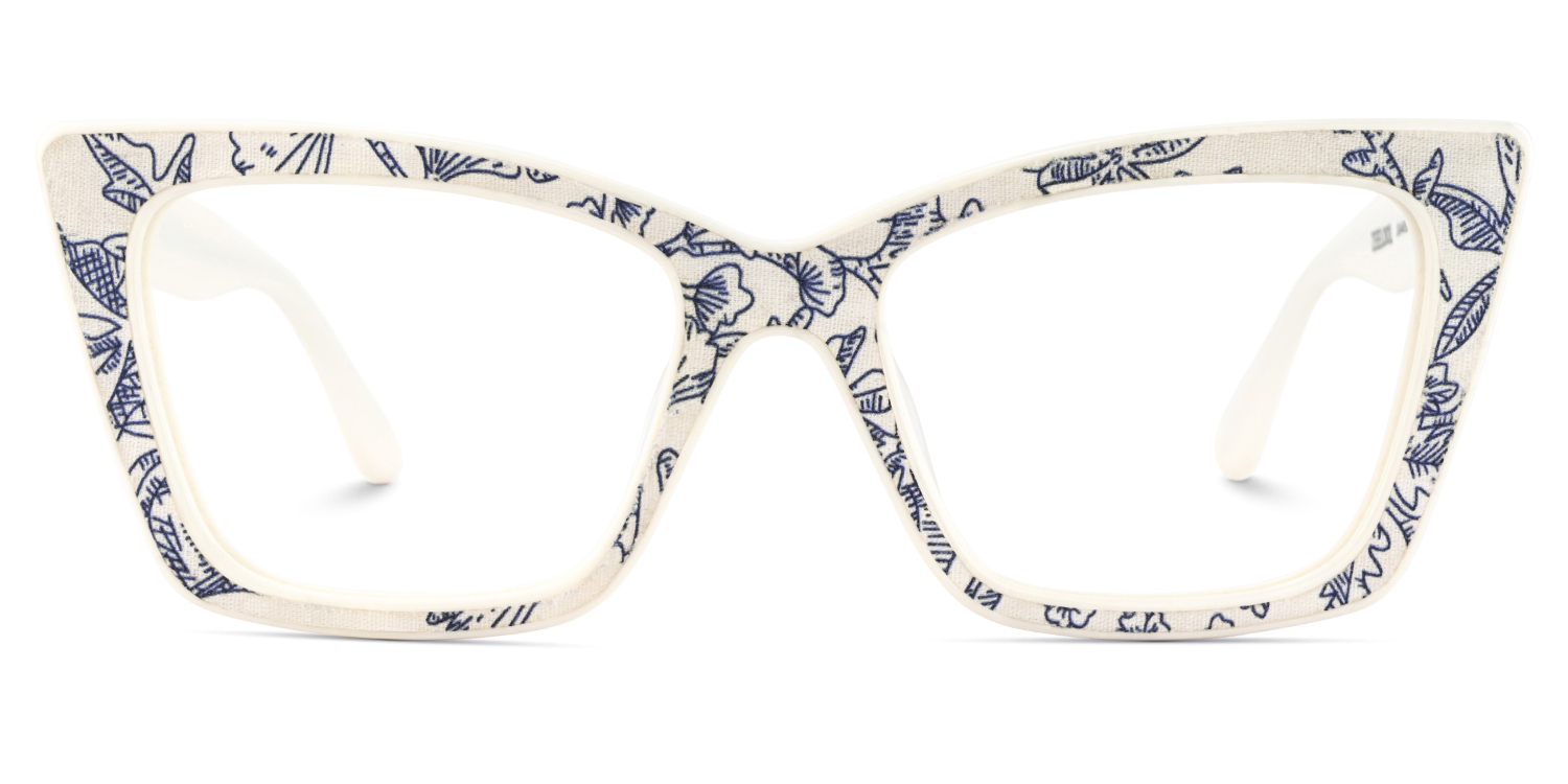 Mcnatt Cateye Blue Floral Glasses1