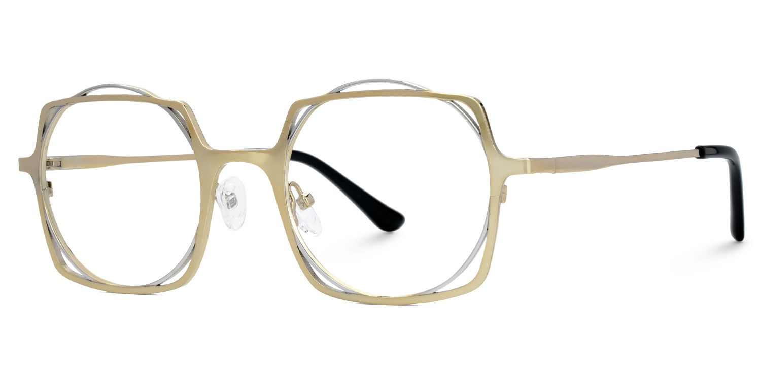 Modebe18k Gold Glasses in Square Full-Frame  | ZEELOOL Canada1