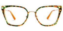 Martine Square Green-Tortoise Glasses0