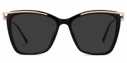 Krystle Square Black Glasses0