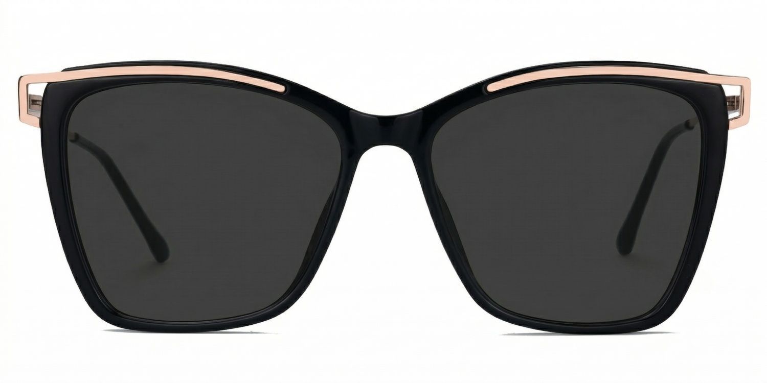 Krystle Square Black Eyeglasses and Glasses Frames0