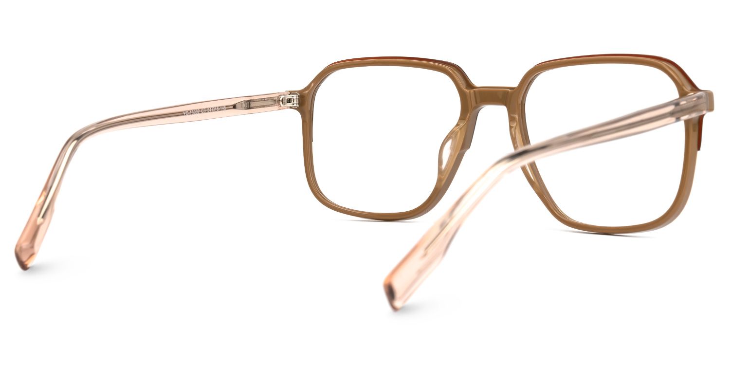 Lindau Square Brown Glasses