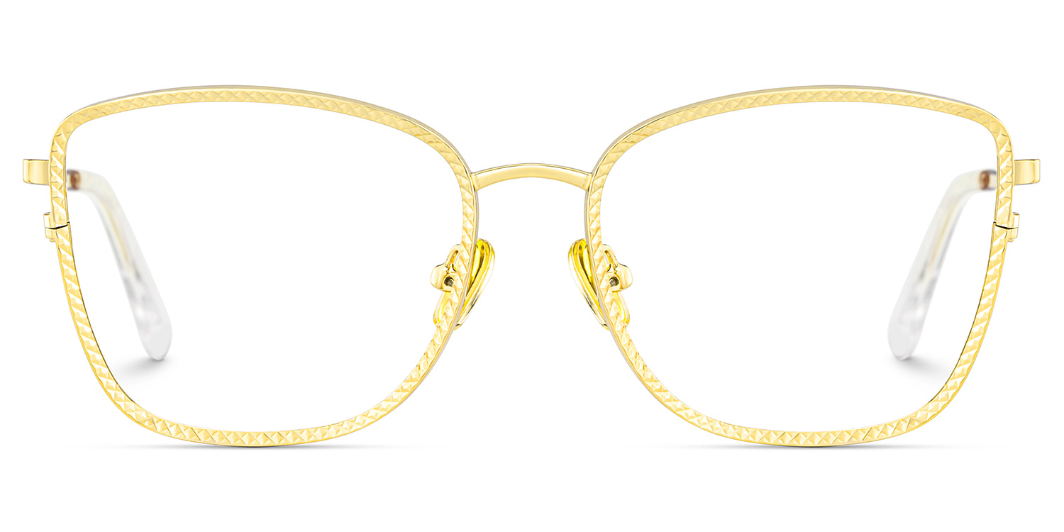 Ronan Rectangle Gold Glasses0
