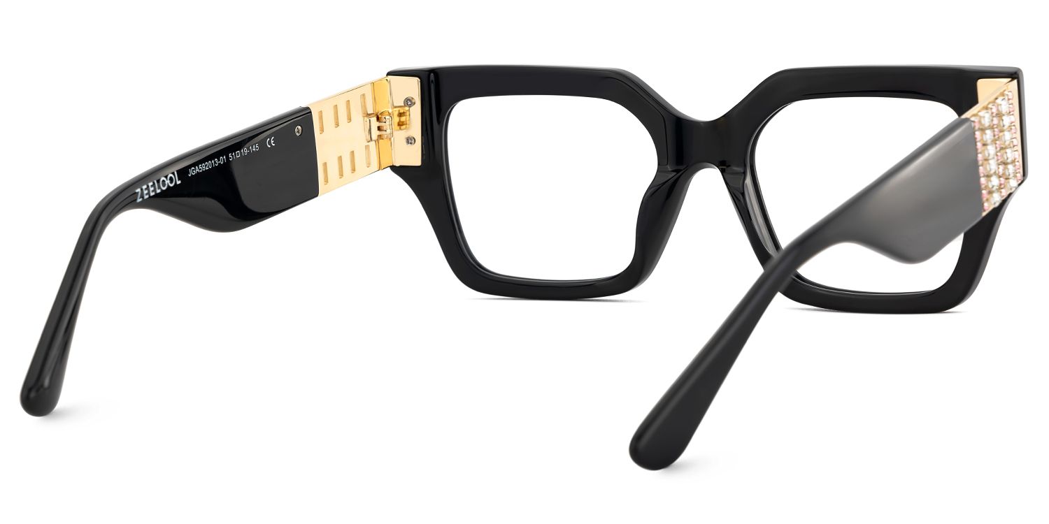 Black Big Square Glasses on Sale4