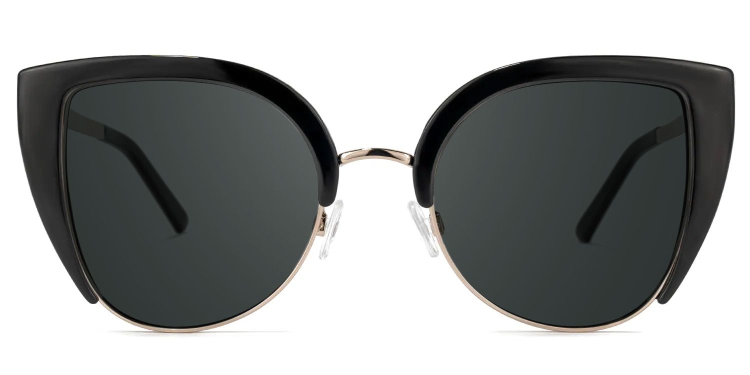 Brewer Cateye Black Frame Sunglasses | ZEELOOL Canada0