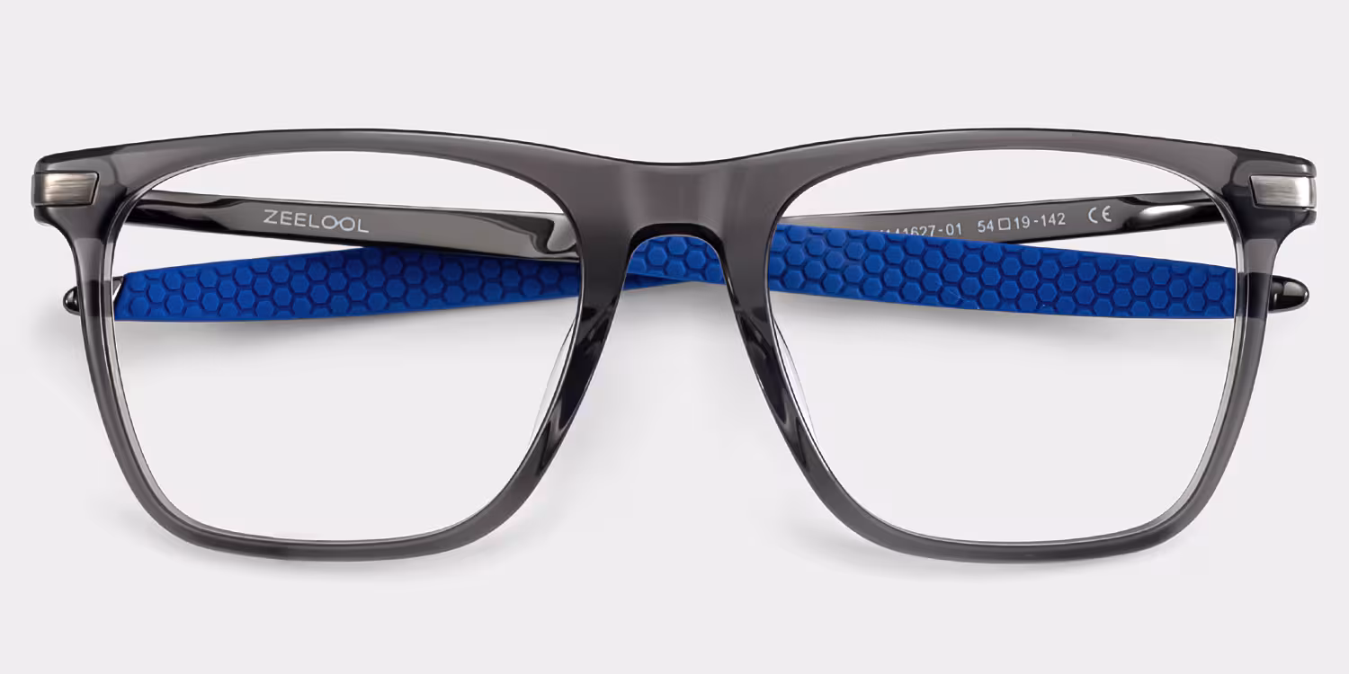 Stable Gray Frame Glasses with Rectangle Frame Online | ZEELOOL CANADA3